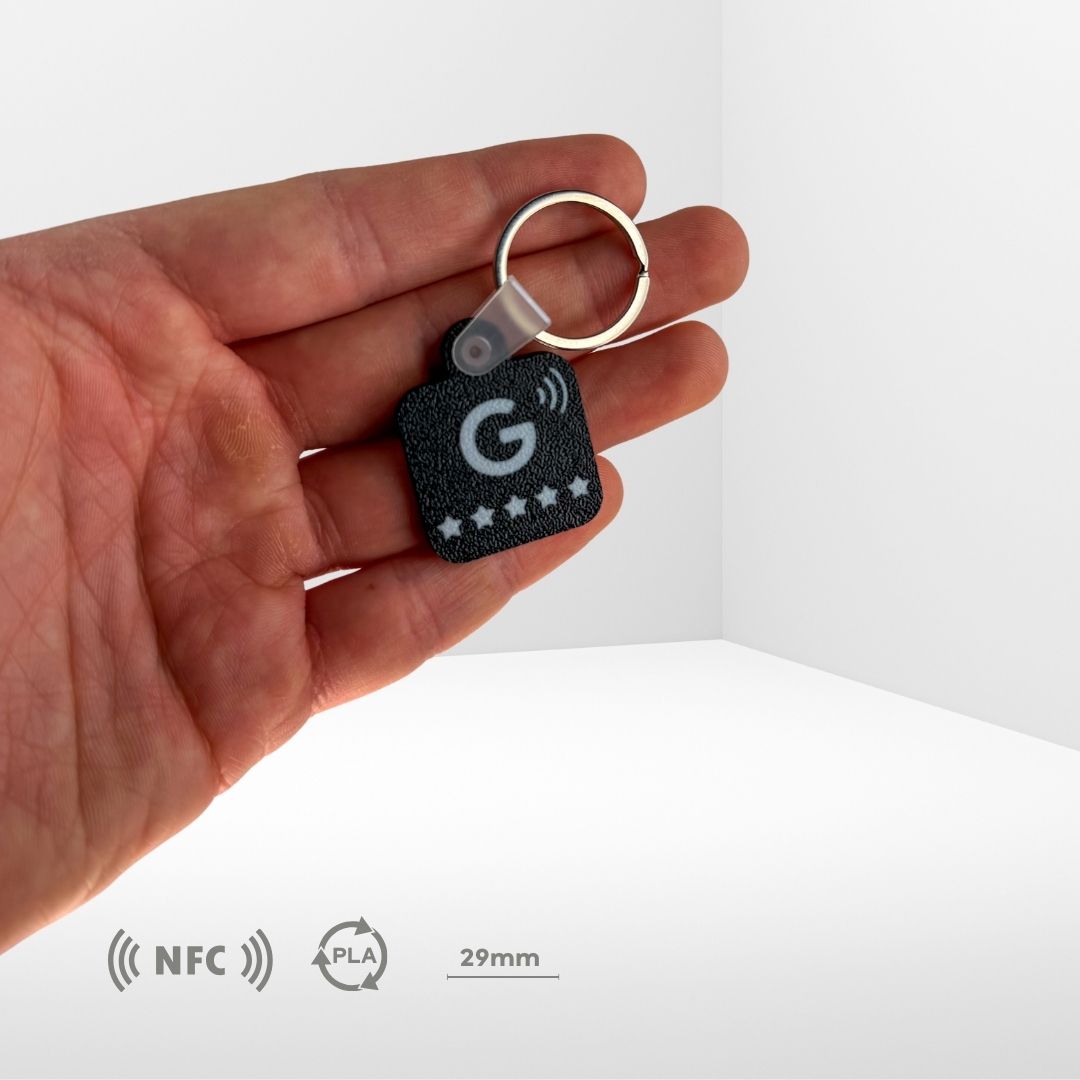 Breloc NFC pentru recenzii Google 2 Breloc NFC pentru recenzii Google - imagine 2